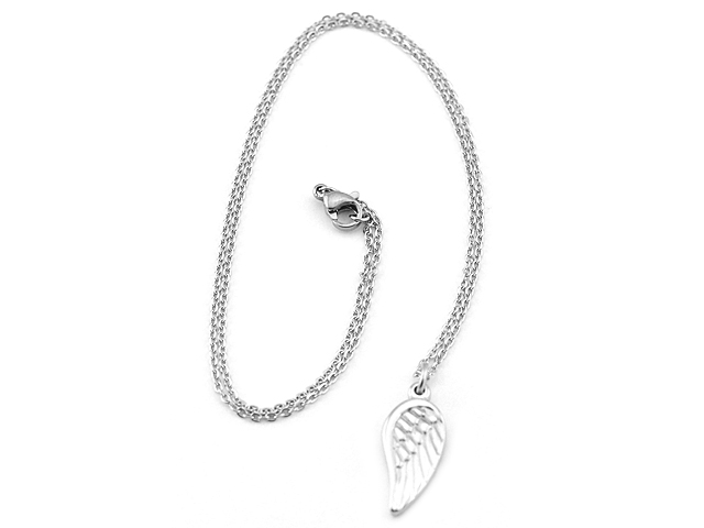 Edelstahlkette mit Flügel (2x1cm)